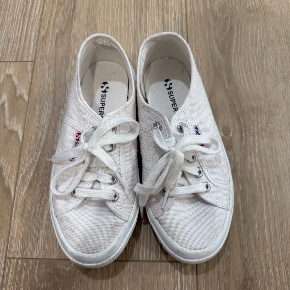 Classic White Superga Sneakers